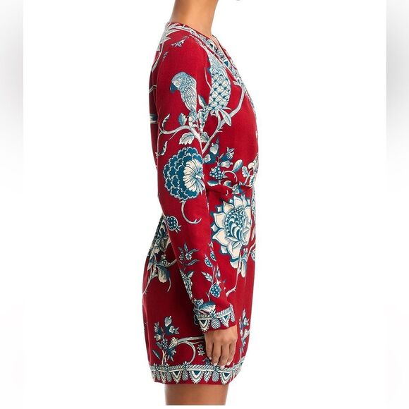 NWT FARM Rio Tropical Landing Mini Wrap Dress Women Size M - Picture 6 of 15